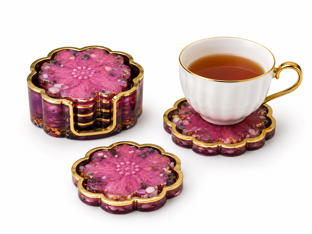 Blooming Organite Coaster Set
